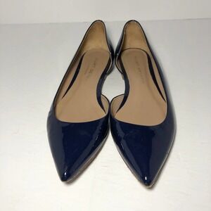 Kurt Geiger D'Orsay Flats Patent Leather Blue size 8.5
